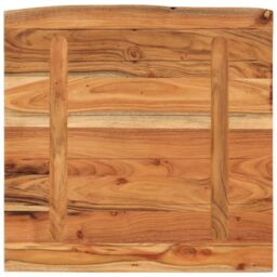 Berkfield Home Bathroom Countertop 60x60x3.8 cm Square Solid Wood Acacia in Brown - thumbnail 5