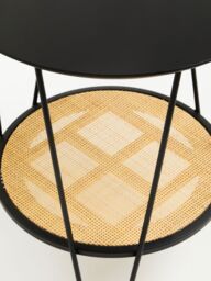 Orsina Side Table With Hairpin Legs, Stylish Design Lounge Table, Minimalist Hallway Table With Metal Hairpin Legs in Natural - thumbnail 5