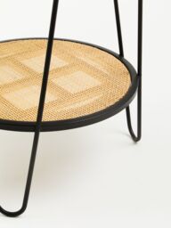 Orsina Side Table With Hairpin Legs, Stylish Design Lounge Table, Minimalist Hallway Table With Metal Hairpin Legs in Natural - thumbnail 6