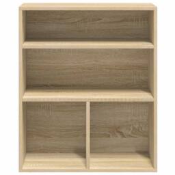 Berkfield Home Book Cabinet Sonoma Oak 60x30x71.5 cm Engineered Wood in Light Tan - thumbnail 4
