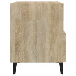 Berkfield Home Bedside Cabinets 2 pcs Sonoma Oak Engineered Wood in Brown - thumbnail 5