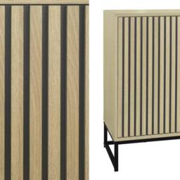 sweeek 160cm contemporary sideboard with wood effect in Beige - thumbnail 7