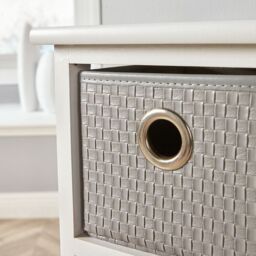 Home Source 4 Drawer Chest Wooden Storage Organiser Fully Assembled in White - thumbnail 5