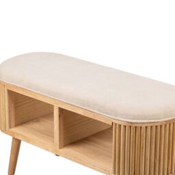 Nordlys Bohemian Style Rattan Bench in Brown - thumbnail 8