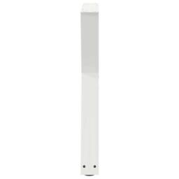 Berkfield Home Modern Dining Table Legs 2 pcs White 50x(72-73.3) cm Steel - thumbnail 6
