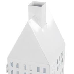 Wyld and Coco Aura Lantern White Iron 40cm - Minimalist House Candle Holder - thumbnail 6