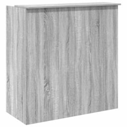 Berkfield Home Reception Desk Grey Sonoma 100x50x103.5 cm Engineered Wood - thumbnail 7
