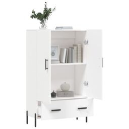 Berkfield Home Highboard White 69.5x31x115 cm Engineered Wood - thumbnail 4