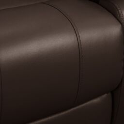 Furnishings For Less UK Minnesota Leather Reclining Corner Sofa 5 Seater Manual Recliner Comfortable Padded Arms With Drinks Tray in Brown - thumbnail 5