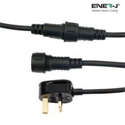 ENER-J LED Filament Festoon String Light 10.2m Warm White 10x 2W Bulbs in Black - thumbnail 6