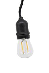 ENER-J LED Filament Festoon String Light 10.2m Warm White 10x 2W Bulbs in Black - thumbnail 3