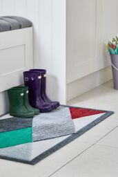JVL SOLEMATE® Hand Carved Gem Doormat 57 X 100 cm in Grey - Size: 57 cm x 100 cm - thumbnail 2