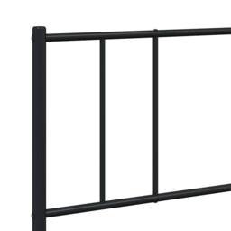 Berkfield Home Metal Bed Frame with Headboard & Footboard Black 120x190 cm Sma… - Size: Super King - thumbnail 9