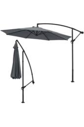 Garden Sanctuary Garden 3m Banana Parasol Large Cantilever in Dark Grey - thumbnail 5