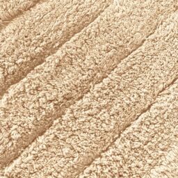 Allure Bath Fashions Ribbed Two Piece Bath Mat Set - 100% Cotton in Beige - thumbnail 4