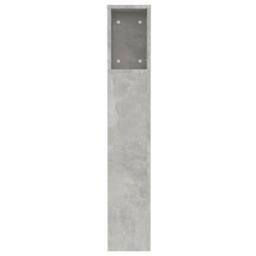 Berkfield Home Headboard Cabinet Concrete Grey 120x18.5x104.5 cm - thumbnail 5