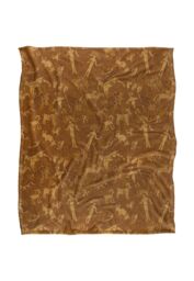 JQ Licensing Jl-Jp Hunting Petroglyph Pattern Silky Touch Super Soft Throw Blanket 152 X 127 cm in White - thumbnail 1