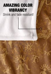 JQ Licensing Jl-Jp Hunting Petroglyph Pattern Silky Touch Super Soft Throw Blanket 152 X 127 cm in White - thumbnail 4