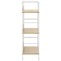 Berkfield Home 3-Layer Book Shelf Oak 60x27.6x90.5 cm Engineered Wood in Brown - thumbnail 4