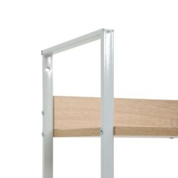 Berkfield Home 3-Layer Book Shelf Oak 60x27.6x90.5 cm Engineered Wood in Brown - thumbnail 5