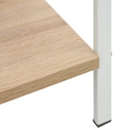 Berkfield Home 3-Layer Book Shelf Oak 60x27.6x90.5 cm Engineered Wood in Brown - thumbnail 6