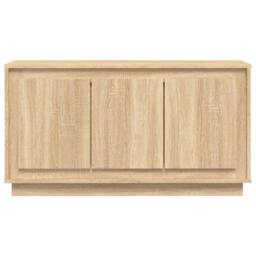 Berkfield Home Sideboard Sonoma Oak 102x35x55 cm Engineered Wood in Light Tan - Size: 102 x 35 x 55 cm - thumbnail 5