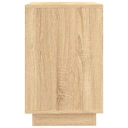 Berkfield Home Sideboard Sonoma Oak 102x35x55 cm Engineered Wood in Light Tan - Size: 102 x 35 x 55 cm - thumbnail 7
