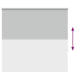 Berkfield Home Roller Blind Blackout Off-White 110x210 cm Fabric Width 105.7 cm… in Grey - thumbnail 9
