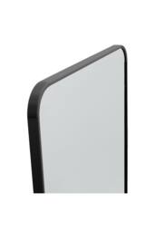 Garden Sanctuary Modern Rectangular Metal Floor Mirror in Black - thumbnail 9