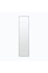 Garden Sanctuary Modern Rectangular Metal Floor Mirror in Black - thumbnail 3