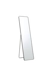 Garden Sanctuary Modern Rectangular Metal Floor Mirror in Black - thumbnail 2