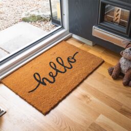 Nicola Spring Coir Door Mats - 60 x 40cm - Hello - Set of 2 - Size: 40 cm x 60 cm - thumbnail 5