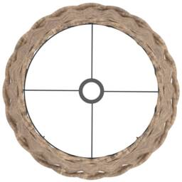 Berkfield Home Lamp Shade Brown √ò40x26 cm Wicker - Size: 40x26 cm - thumbnail 5