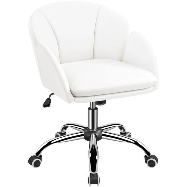 Kelvenix Cute Desk Chair Swivel White - Size: 0.6m2 - image 1