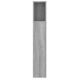 Berkfield Home Headboard Cabinet Grey Sonoma 140x18.5x104.5 cm - thumbnail 4