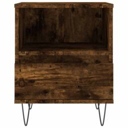 Berkfield Home Bedside Cabinets 2 pcs Smoked Oak 40x35x50 cm Engineered Wood in Brown - Size: 40 x 35 x 50 cm - thumbnail 7