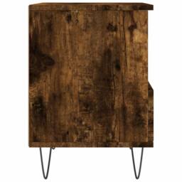 Berkfield Home Bedside Cabinets 2 pcs Smoked Oak 40x35x50 cm Engineered Wood in Brown - Size: 40 x 35 x 50 cm - thumbnail 8