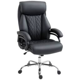 STILVORA Black Executive Office Chair with Adjustable Height - thumbnail 4