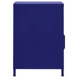 Berkfield Home Nightstand Navy Blue 35x35x51 cm Steel - Size: 35 x 35 x 51 cm - thumbnail 4