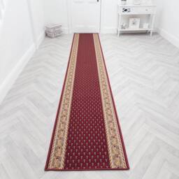 runrug Hallway Runner Rug - Non-Slip, Hardwearing, 5.4mm - 'Acni' in Red - Size: 100 cm x 150 cm - thumbnail 4