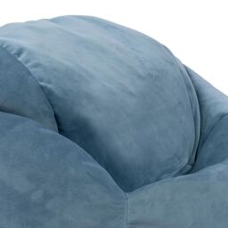 icon Kids Kingston Velvet Bean Bag Chair Dusk Pink Childrens Bean Bags in Light Blue - thumbnail 7