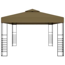 Berkfield Home Gazebo 3x4 m Taupe 180 g/m ² - thumbnail 3