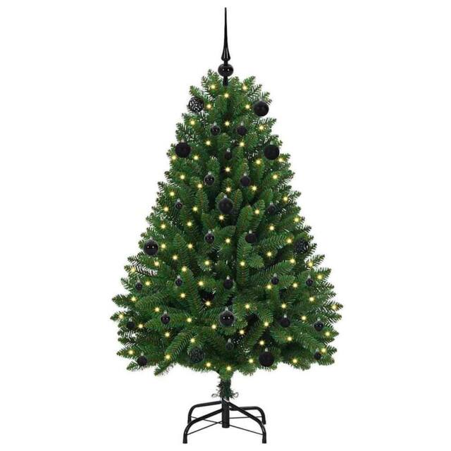 Berkfield Home Elegant Artificial Christmas Tree with Stand Green 150 cm PVC and - image 1