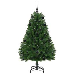 Berkfield Home Elegant Artificial Christmas Tree with Stand Green 150 cm PVC and - thumbnail 4