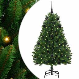 Berkfield Home Elegant Artificial Christmas Tree with Stand Green 150 cm PVC and - thumbnail 3