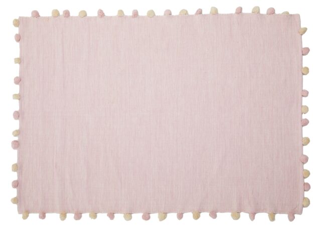 Orsina Kids Rectangular Rug in Pink - Size: 100 cm diameter - image 1