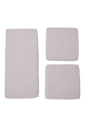Living and Home 3Pcs Outdoor Waterproof Seat Cushion Set in Light Grey - thumbnail 1