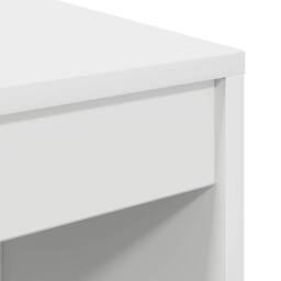 Berkfield Home Writing Desk White Engineered wood 70 x 40 x 76 cm Simple - thumbnail 8