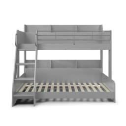 Cheshire Walnut Triple Sleeper Light Grey - Single (90cm) - thumbnail 4