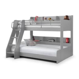 Cheshire Walnut Triple Sleeper Light Grey - Single (90cm)